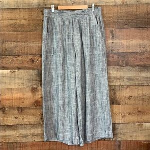 Splendid Striped Linen Blend Relaxed Pants L NWT